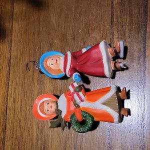 Vintage Christmas ornament set